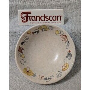 Franciscan Woodlore Mushroom Bowl, Sauce/Dessert, MCM, G McBean - Replacement
